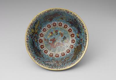 图片[2]-Bowl with a playing-lion illustration in cloisonne enamels, Early to middle, Ming dynasty, 16th century-China Archive